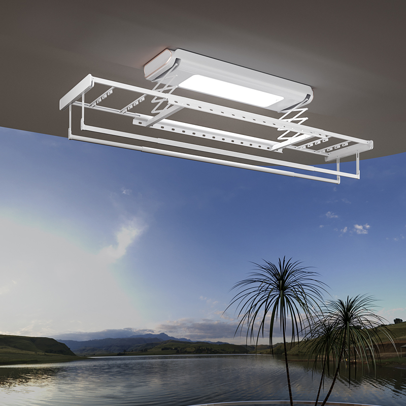 Commercial Kitchen In Home - Smart Electric Ceiling-Mounted Balcony Clothes Drying