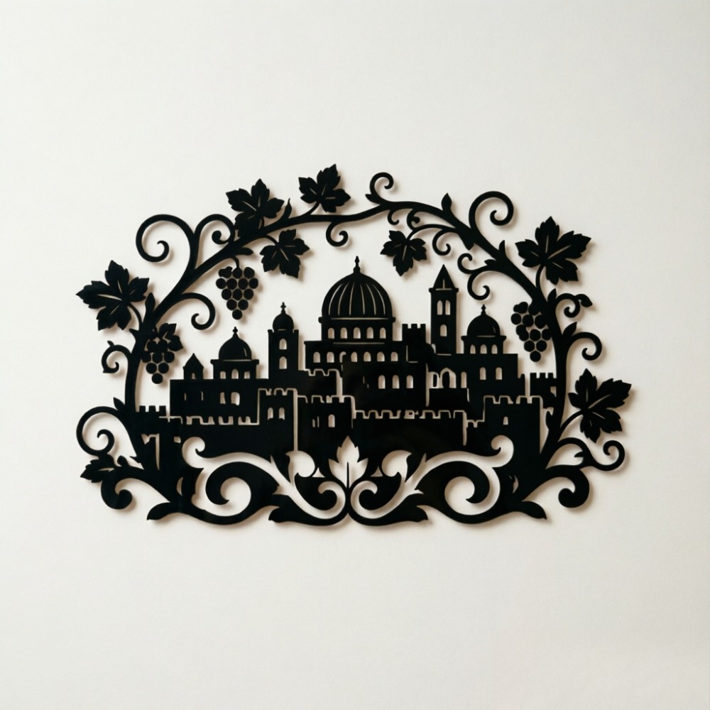 Commercial Kitchen In Home - CIFBUY Iron Wall Art Jerusalem Skyline