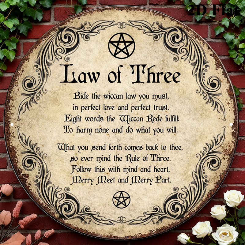 Commercial Kitchen In Home - CIFBUY Vintage Wicca Triple Goddess Aluminum