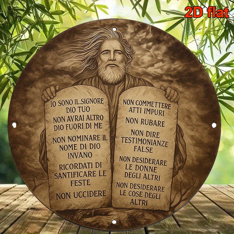 Commercial Kitchen In Home - CIFBUY Rustic Italian Moses 10 Commandments