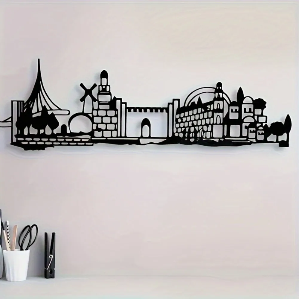 Commercial Kitchen In Home - CIFBUY Iron Wall Art Jerusalem Skyline