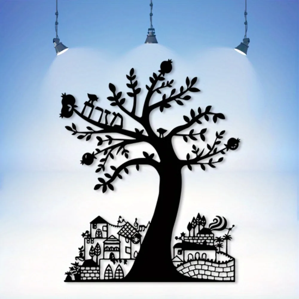 Commercial Kitchen In Home - CIFBUY Metal Wall Art Pomegranate Tree