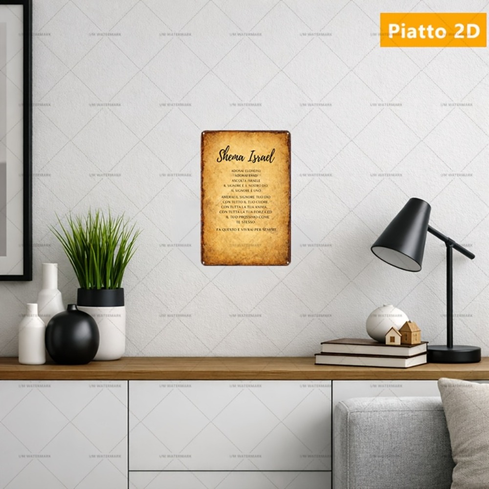 Commercial Kitchen In Home - CIFBUY Hebrew Scripture Aluminum Wall Art