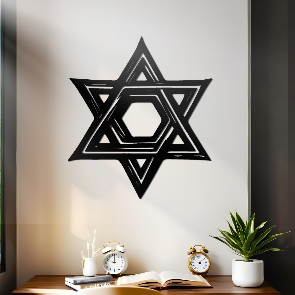 Commercial Kitchen In Home - CIFBUY Star of David Metal Wall