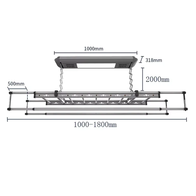 Commercial Kitchen In Home - Smart Home 1m Electric Foldable Drying