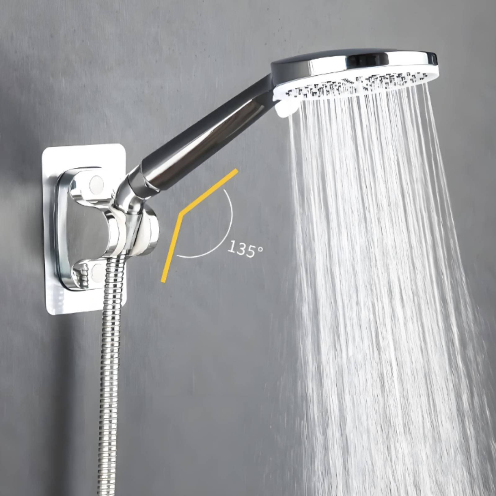 Commercial Kitchen In Home - Adjustable Shower Angle Adapter Polished Metal