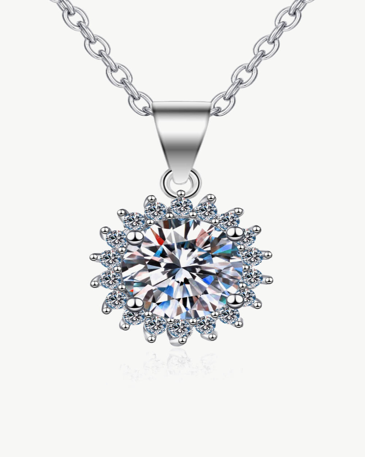 Commercial Kitchen North York - 1 Carat Diamond Round Pendant Necklace