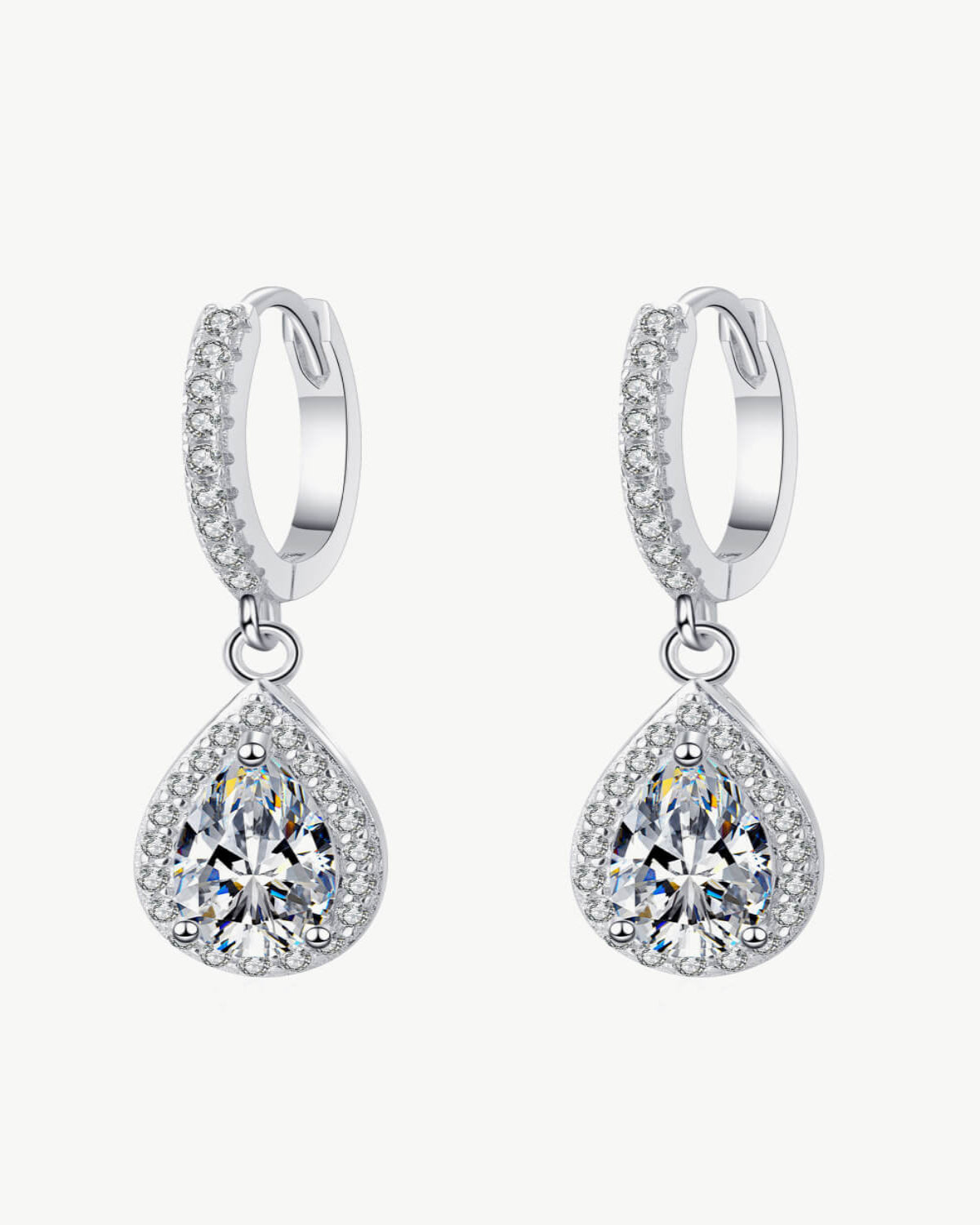 Commercial Kitchen North York - 2 Carat Diamond Pear Drop Earrings