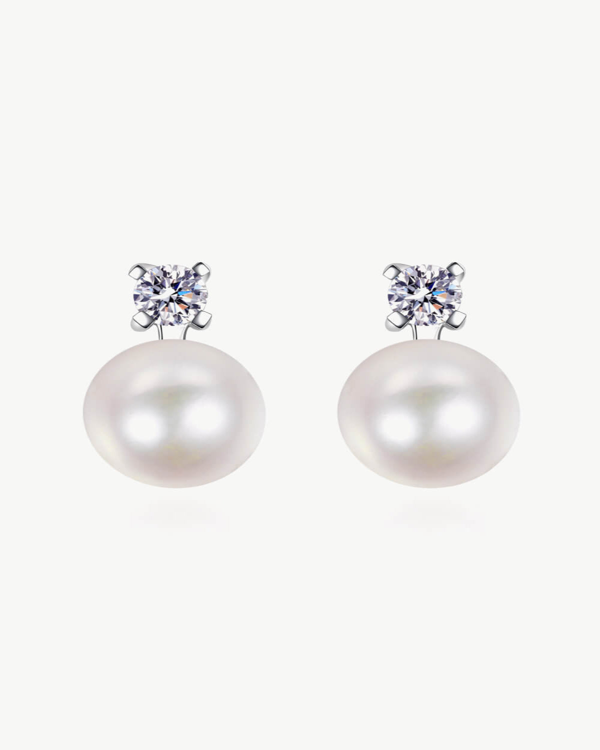 Commercial Kitchen North York - 0.5 Carat Diamond Pearl Stud Earrings