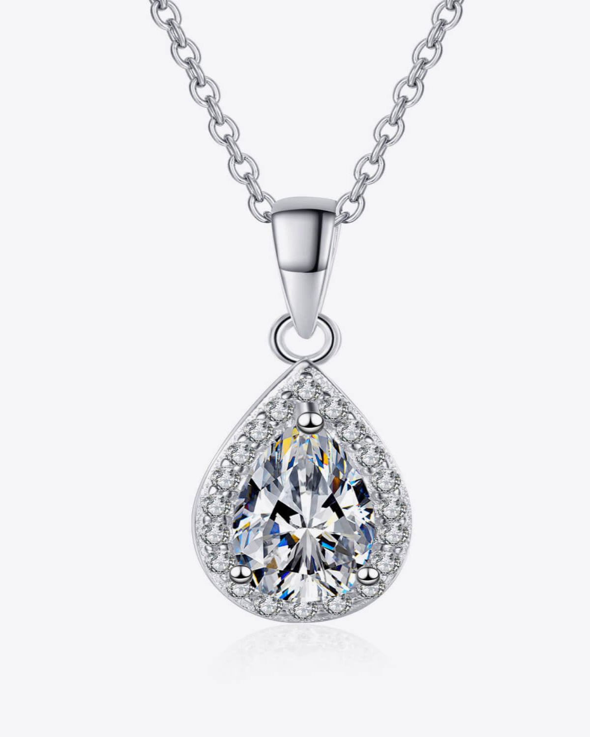 Commercial Kitchen North York - 1 Carat Diamond Pear Pendant Necklace