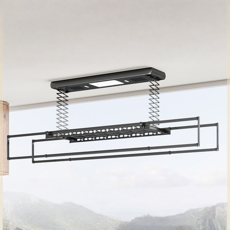 Commercial Kitchen In Home - Retractable Balcony Drying Rack-Smart, Automatic, and