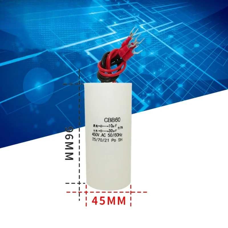 Commercial Kitchen In Home - CBB60 450V 10UF+30UF 450VAC four wire