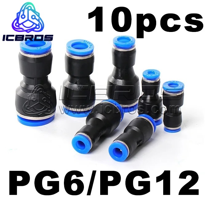 Commercial Kitchen In Home - 10pcs/lot Pneumatic PG6 PG12 Gas PiPe