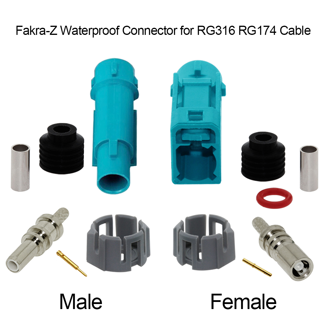Commercial Kitchen In Home - 1pc Fakra Z Male Female Waterproof