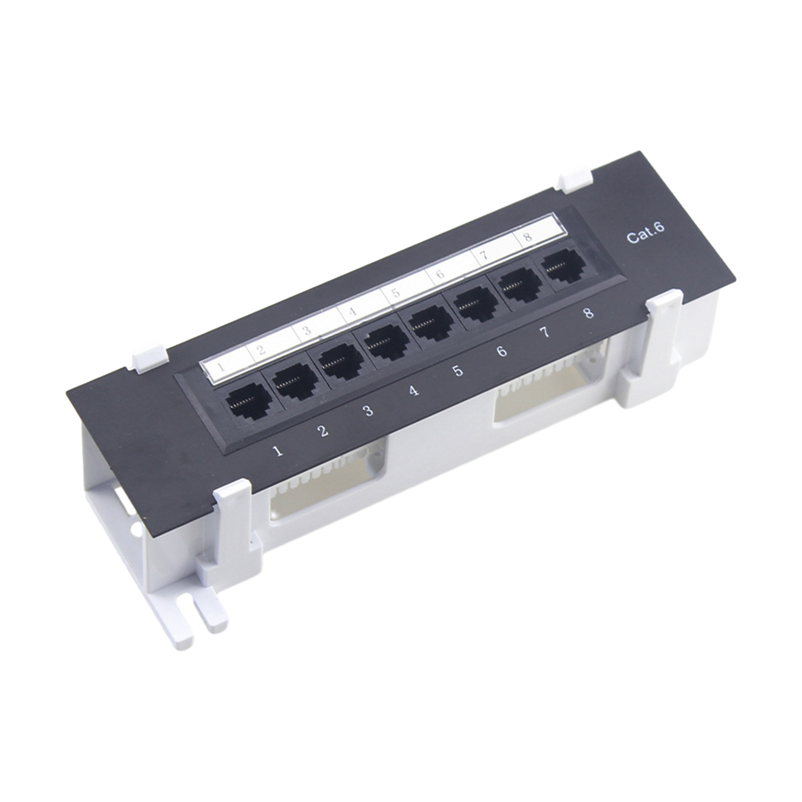 Commercial Kitchen In Home - 8Port Wall-Mounted Patch Panel Cat6 Cable