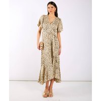 Cream Animal Printed Satin Wra - Commercial Kitchen Needs review and price