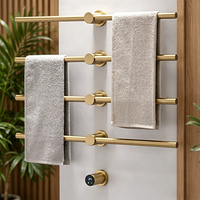 Bathroom 4 Round Heated Towel  - Commercial Kitchen In Home review and price