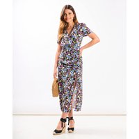 Multicoloured Floral Wrap Midi - Commercial Kitchen Needs review and price