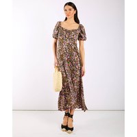Purple Floral Sweetheart Neck  - Commercial Kitchen Needs review and price