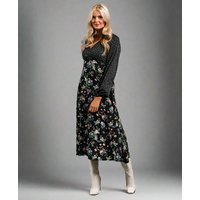 Black Floral Long Sleeve Midi  - Commercial Kitchen Needs review and price