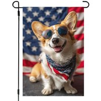 Patriotic 4th of July Corgi Ga - Commercial Kitchen In Home review and price