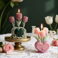 3D Tulip Candle Mold Creative  - Commercial Kitchen In Home review and price