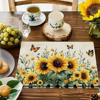 2pc Sunflower And Butterfly Fa - Commercial Kitchen In Home review and price