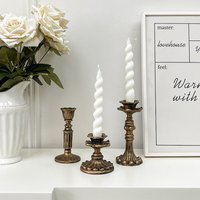 Vintage Bronze Candlestick Fig - Commercial Kitchen In Home review and price