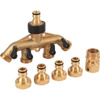 Heavy Duty Brass 4 Way Manifol - Commercial Kitchen In Home review and price
