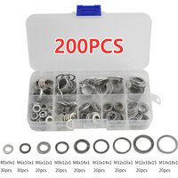 200Pcs Aluminum Flat Washer Ga - Commercial Kitchen In Home review and price